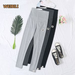 Logo M-3XL personnalisé femmes taille haute chat signe ample taille réglable <span class=keywords><strong>ceinture</strong></span> Leggings <span class=keywords><strong>grossesse</strong></span> neuvième <span class=keywords><strong>pantalon</strong></span> maternité <span class=keywords><strong>pantalon</strong></span> #777 - Product Image 1