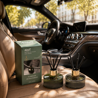 Ensemble diffuseur de parfum en verre de luxe - Diffuseur d'huiles essentielles longue durée - Parfum frais - Coffret cadeau