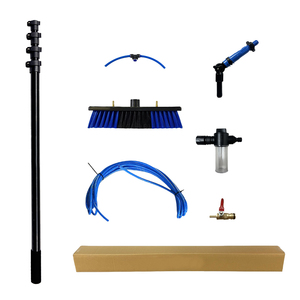 Kit d'outils de <span class=keywords><strong>lavage</strong></span> de panneaux solaires télescopiques en aluminium Qiyun nouvelle génération 5,8 m pour le nettoyage des fenêtres - Product Image 6