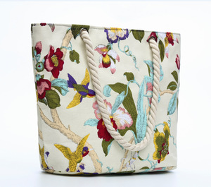 Sac de plage Besto en toile de coton réutilisable et écologique, durable, avec fermeture éclair, poignée en corde, extra large, personnalisable, pour voyage ou mariée - Product Image 2