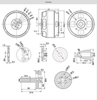 Kit moteur de drone UAV T-MOTOR U7 V2.0 électrique étanche à faible bruit sans balais DC KV280 KV420 KV490