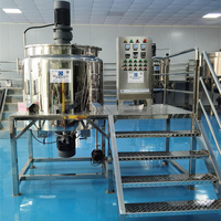Ligne de production de détergent liquide automatique clé en main, cuve de mélange en acier inoxydable, machine de remplissage, de bouchage et d'étiquetage