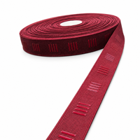Bande élastique en silicone imprimée avec logo personnalisé, ceinture en caoutchouc jacquard, bande extensible antidérapante pour vêtements, sous-vêtements, vêtements de sport