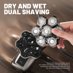 Afeitadoras Eléctricas 5 en 1 para Hombres Calvos - Kit de Afeitado e Higiene IPX5 Resistente al Agua para Calvos - Cuchillas de Precisión de Velocidad Turbo - Product Image 3