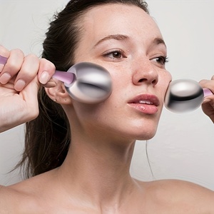 Globes de glace pour le visage en acier inoxydable, cryothérapie, soin du visage, anti-âge, masseur pour le visage et les yeux, outil de soin de la peau, soin de beauté - Product Image 2