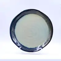 Посуда, неглазурованная керамическая тарелка, индивидуальная фарфоровая посуда, тарелка, синяя, реактивная глазурованная посуда