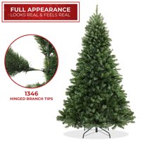 Verschlüsselter PVC-Weihnachtsbaum in voller Größe, künstlicher Kiefernbaum, freistehend für drinnen und draußen, für Zuhause, Hotel, Feiertagsdekoration