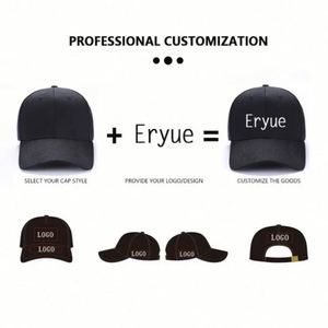 Casquette de baseball personnalisée avec logo, 5/6 panneaux, en sergé de coton, visière de sport, casquette de papa - Product Image 2