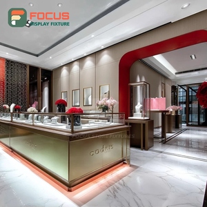 High Visibility Jewelry Display Showcase Laminated Finish Brand Store Jewelry Cabinet - Product Image 2