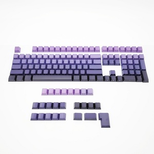 Shine Through PBT Double Shot Custom Keycap Set 133 Touches Gradient Purple <span class=keywords><strong>Cherry</strong></span> Profile Keyboard pour <span class=keywords><strong>Cherry</strong></span> <span class=keywords><strong>Gateron</strong></span> <span class=keywords><strong>MX</strong></span> Switches - Product Image 1