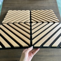 Nouveau style, couleur et taille personnalisées, panneau mural acoustique en MDF de forme spéciale, décoration absorbant le son pour le salon