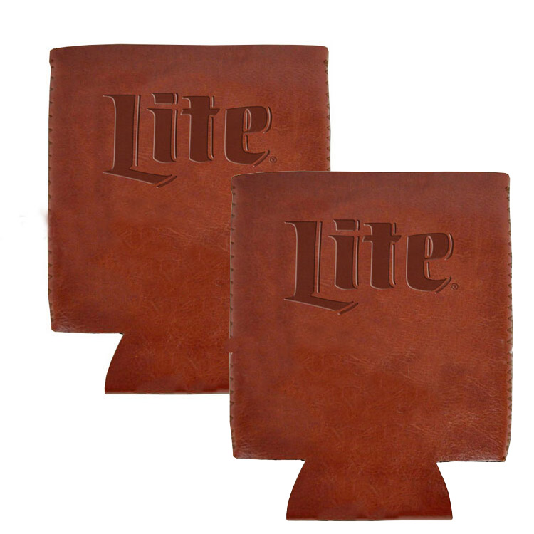 Неопреновая банка для пива из искусственной кожи с логотипом на заказ, холодильник для пива koozy