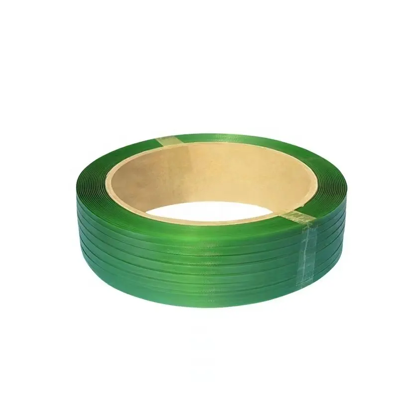 Fabrieksprijs Plastic Polyester Band Band Bandrol Groene Verpakking Riem Voor Lading Sjorren