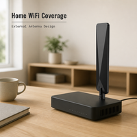 Antenne WiFi 2.4G 5.8G 6.5dBi à gain personnalisé, longueur personnalisée 60cm, fixation par vis