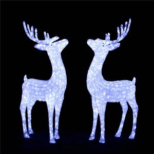 Offres Spéciales Noël Renne Éclairage Décoratif Motif Animal 3d Renne De Noël Éclairé Étanche Extérieur avec Corde Lumière - Product Image 1