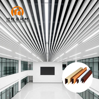 Sistema de Deflectores de Techo de Aluminio con Recubrimiento en Polvo Resistente al Fuego para Uso Comercial Moderno