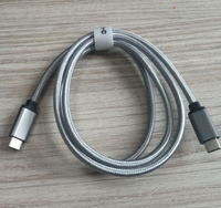 Câble de charge rapide USB Type-C en cuivre pur tressé, 3A max, transfert de données, 1m, pour téléphones mobiles Android, prix d'usine