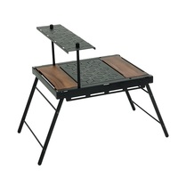 Table de camping pliable modulaire DIY, table tactique extérieure robuste en alliage de fer avec design en nid d'abeille
