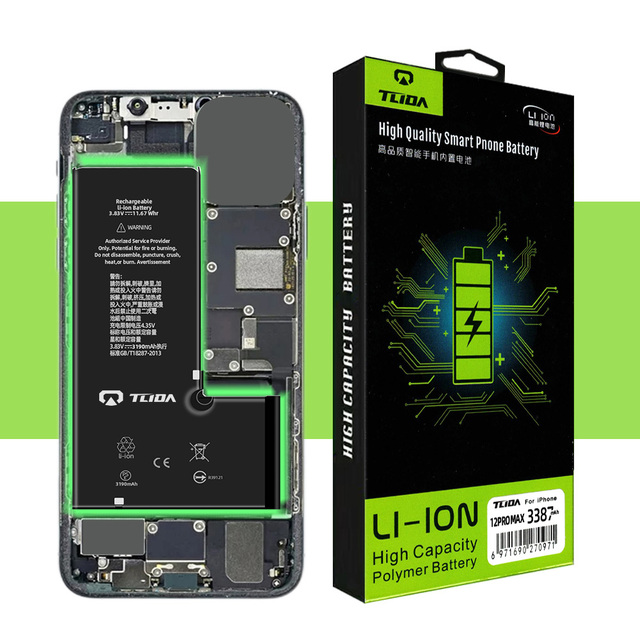 Lithium Mobile Phone Battery for iphone 12 Pro Max Battery for iphone 12 Pro Max 3A Quality