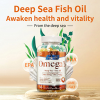 Supplément d'huile de poisson de haute mer Omega 3 d'approvisionnement d'usine pour la santé de l'esprit et des yeux