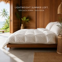 Couette d'été Xueruisha rafraîchissante 50% duvet de canard, respirante, écologique, 320g, en coton, ensembles de literie, édredons de luxe