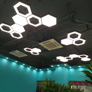 ไฟเพดานรังผึ้งแอลอีดีหกเหลี่ยมกันน้ำมีรายละเอียดอัตโนมัติสำหรับห้องทำงานโรงรถ - Product Image 1