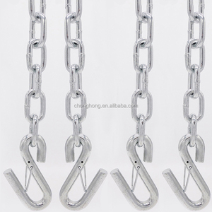 Chaîne de liaison soudée en alliage 3/16" 1/4" 5/16" norme américaine G70, chaîne de transport, chaîne de sécurité pour <span class=keywords><strong>attelage</strong></span> de <span class=keywords><strong>remorque</strong></span> avec crochet en S - Product Image 1
