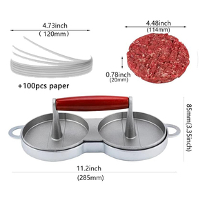 <span class=keywords><strong>Presse</strong></span> à hamburgers HYRI populaire en aluminium, <span class=keywords><strong>presse</strong></span> à galettes de viande ronde, moule à hamburgers - Product Image 6