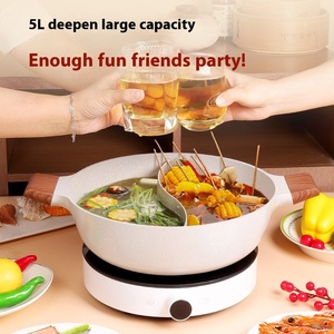 หม้อหุงต้มอเนกประสงค์ ขนาดใหญ่ ทำจากหินทางการแพทย์ ลายเป็ดแมนดาริน ไม่ติดกระทะ ใช้ได้กับเตาแม่เหล็กไฟฟ้า เตาแก๊ส ใช้ทำซุป ชาบู-ชาบู สำหรับใช้ในครัวเรือน - Product Image 2