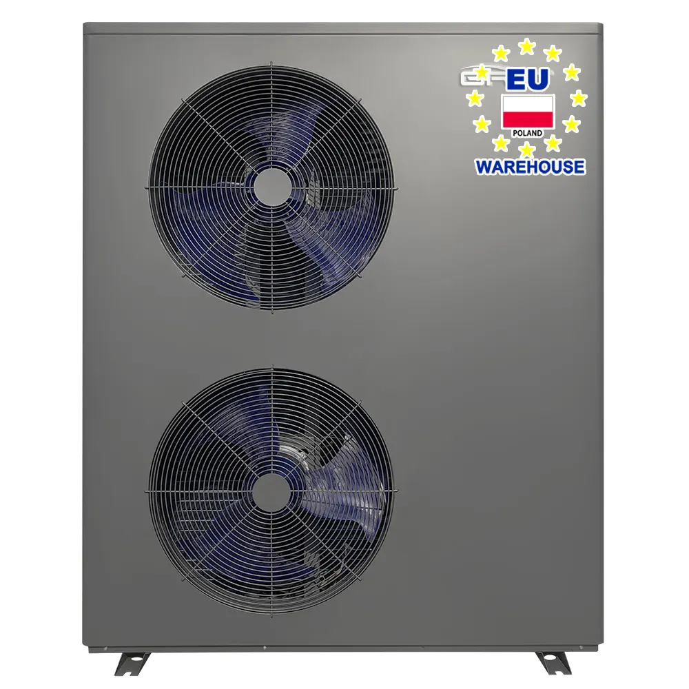 GRAT Air Source Heat Pumps R32 DC Inverter Heating & Cooling & DHW 3 in 1 Heat Pump Galvanized Black 6.5-40KW