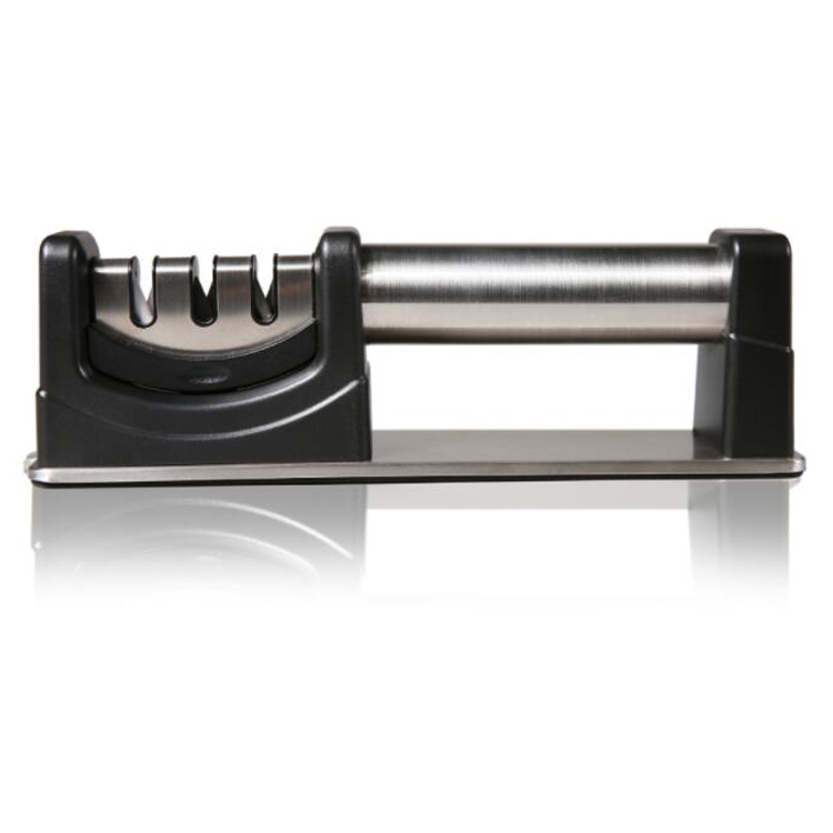 3-я ступенями кухня ручной нож точилка для прямых и зубчатых столовых ножей Съемная ножей, точильный камень