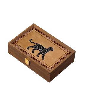 Wood Jewelry <b>Box</b> 24x16.5x6.5cm Divided Storage With Latch For Necklace Ring <b>Earring</b> Organizer - Product Image 5