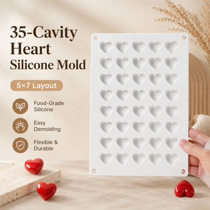 <span class=keywords><strong>Moule</strong></span> en <span class=keywords><strong>silicone</strong></span> en forme de cœur Tangchu pour <span class=keywords><strong>chocolat</strong></span>, mousse, gâteau, biscuits, décoration de fondant, outil de décoration, <span class=keywords><strong>moule</strong></span> à savon, emballé individuellement - Product Image 5