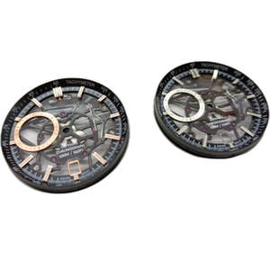 真鍮製スケルトンダイアルメカニカルウォッチプラスチック表面付きプレミアムウォッチパーツ - Product Image 2