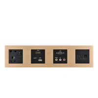 Panel de Control de Interruptores Personalizado, Diseño Moderno, Interruptor de Pared para Hotel, Enchufe