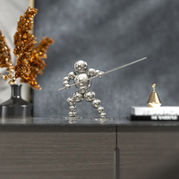 Ornements en acier inoxydable de style créatif, taille personnalisée, articles décoratifs en métal brillant pour les arts martiaux, pour la décoration de bureau et de la maison