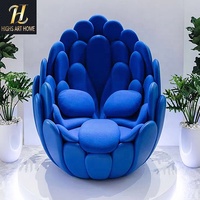 Chaise de luxe légère italienne pétale villa moderne salon balcon hôtel créatif alien chaise longue de loisirs simple