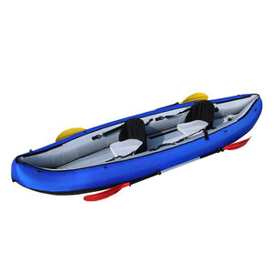 Canoë gonflable épaissi, bateau en caoutchouc double, bateau de pêche pliable - Product Image 5