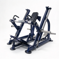 Machine à Rameuse T-Bar à Charge Libre avec Dossier Réglable et Poignées Rotatives, Équipement de Gym Commercial pour l'Entraînement de Force