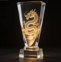 Trophées en cristal de verre personnalisables, récompenses pour employés exceptionnels, cadeaux d'entreprise commémoratifs, cadeaux pour salons professionnels, médailles, plaques