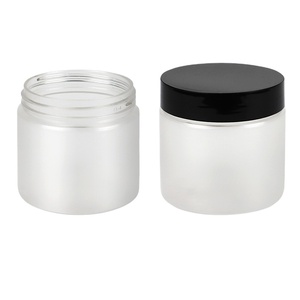 MAYSURE Contenant à gommage pour <span class=keywords><strong>baume</strong></span> à lèvres mat à large bouche 30ml 40ml 50ml Cylindre vide pot de crème cosmétique pour les yeux et le visage en plastique PET avec couvercle - Product Image 3