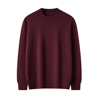 Pull en cachemire pour homme à motif floral à pois, automne/hiver 2025, nouveau pull chaud en tricot à col rond