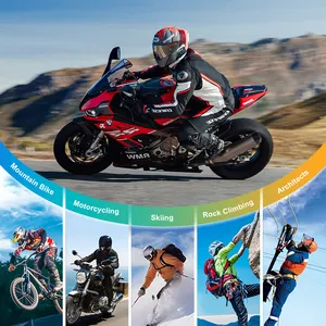 Câmera de vídeo para motocicleta, câmera de ação com wi-fi à prova d'água HD 1080P, novidade de 2024
