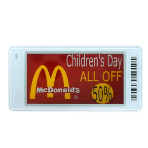 ป้ายอัตโนมัติ ESL ป้ายการเปลี่ยนแปลงอัจฉริยะผลิต2.6นิ้วป้ายชั้นวางกระดาษอิเล็กทรอนิกส์ ESL สำหรับซูเปอร์มาร์เก็ต - Product Image 1