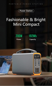 Banque d'énergie solaire 80000mah 192wh Batterie <span class=keywords><strong>200</strong></span> Watt LiFePO4 Centrale électrique portable Générateur solaire avec lampe de poche LED - Product Image 3