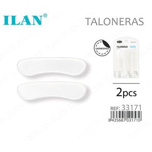 Cuscinetti trasparenti in gel per tallone Ilan, 2 pezzi, adesivi per il comfort delle scarpe - Product Image 1
