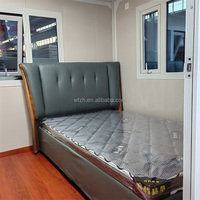 Maison conteneur modulaire moderne en panneaux sandwich d'acier, pliable, 20 pieds 40 pieds, pour hôtel-resort, avec garantie de 5 ans, à vendre complète