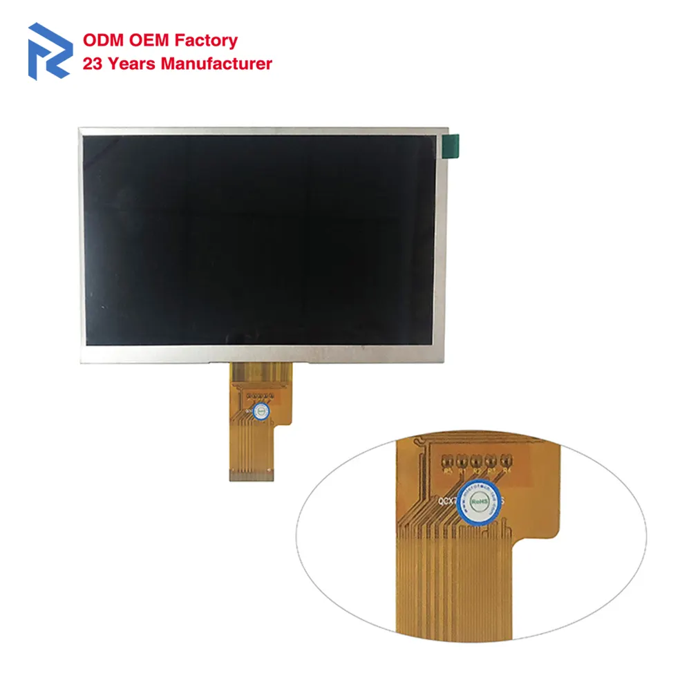 אספקת מודול LCD מותאם אישית 40PIN LVDS 1024*600 TFT LCD 7 אינץ' IPS LCD תצוגת