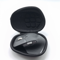 Étui pour souris sans fil Logitech MX Master 3S 4, matériau PU + velours EVA, fermeture à glissière, design simple, résistant à l'eau, rangement de voyage