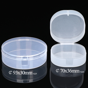 SUNSHING Custom Clear Round Storage Box Premium Small Plastic Container for Cosmetics Jewelry Powder Puffs and Beads Case - Product Image 3
